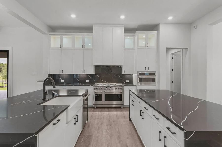 Representative furnished interior of a home built from the Montana by Chesmar Homes in Feathergrass, Fulshear (Image 5).