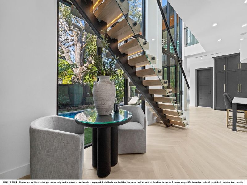 DISCLAIMER: Photos are for illustrative purposes only and are from a previously completed & similar home built by the same builder. Actual finishes, features & layout may differ based on selections & final construction details.