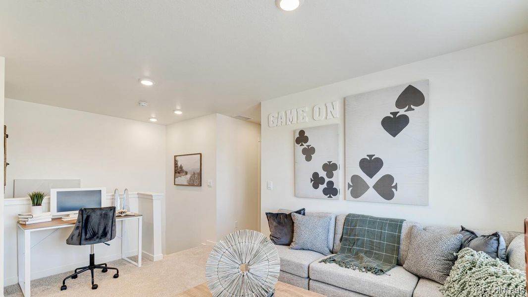 Furnished interior view inside a new home in Revere at Johnstown, Johnstown (Image 12).