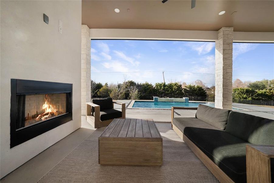 Exterior details and patio area of a home in , Heath (Image 4). Exterior details and patio area of a home in , Heath (Image 4).