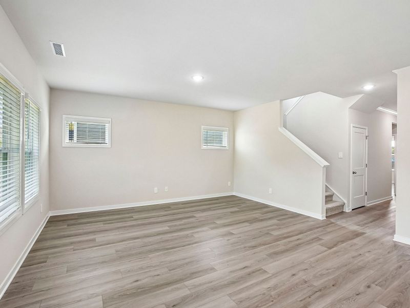 Spacious, unfurnished interior of a new home in The Heritage at Buffaloe Reserve, Raleigh (Image 13). Spacious, unfurnished interior of a new home in The Heritage at Buffaloe Reserve, Raleigh (Image 13).