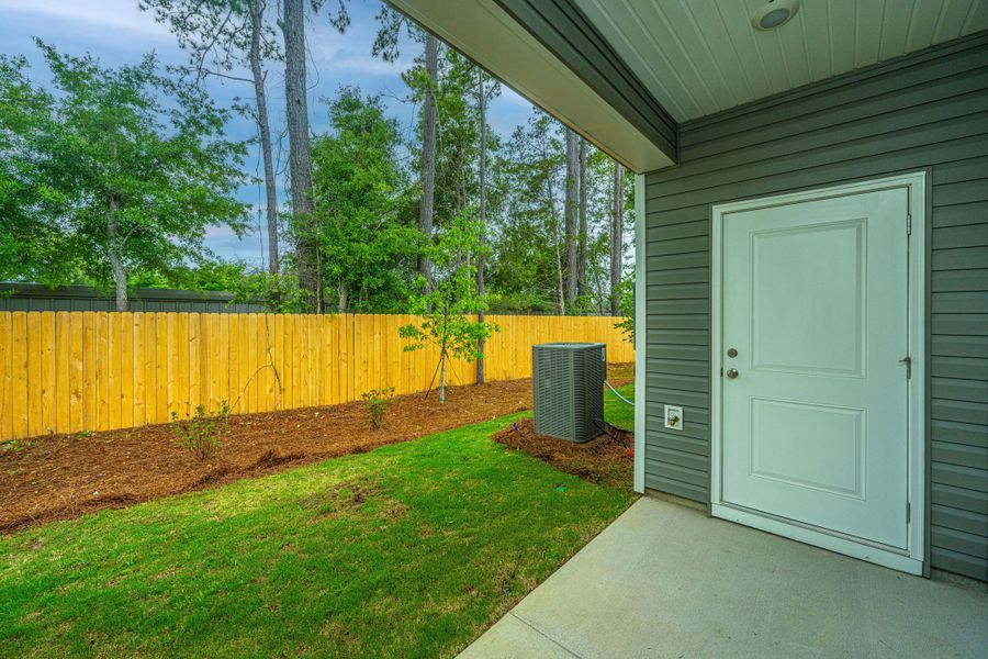 Exterior details and patio area of a home in , Wando (Image 3).