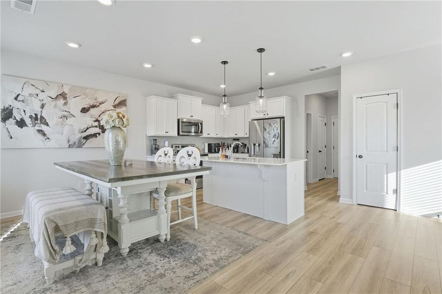 Furnished interior in a model home at Camp Creek Village in Atlanta (Image 19). Furnished interior in a model home at Camp Creek Village in Atlanta (Image 19).