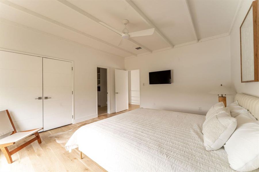 Full bathroom featuring a freestanding bath and walk in shower Full bathroom featuring a freestanding bath and walk in shower