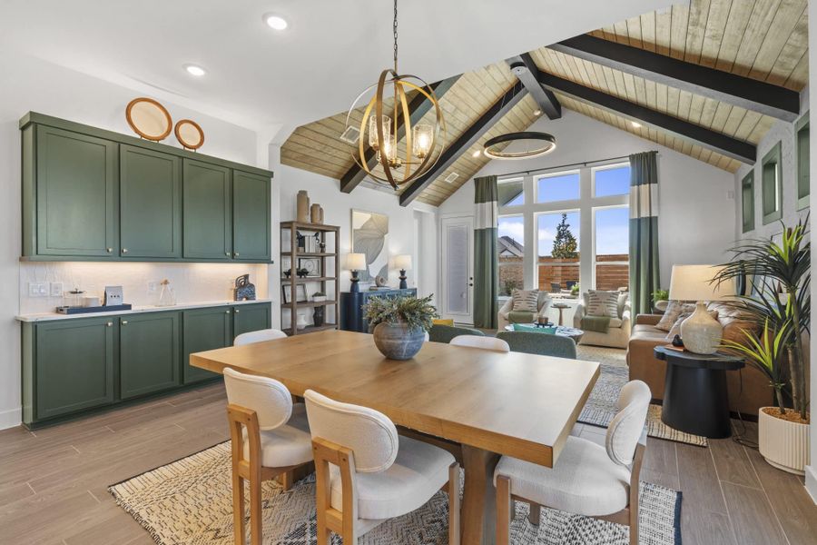 Representative furnished interior of a home built from the Aubrey by Chesmar Homes in Sienna, Missouri City (Image 50).