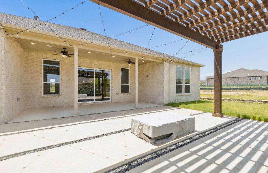Exterior details and patio area of a home in Del Webb at Legacy Hills, Celina (Image 2).