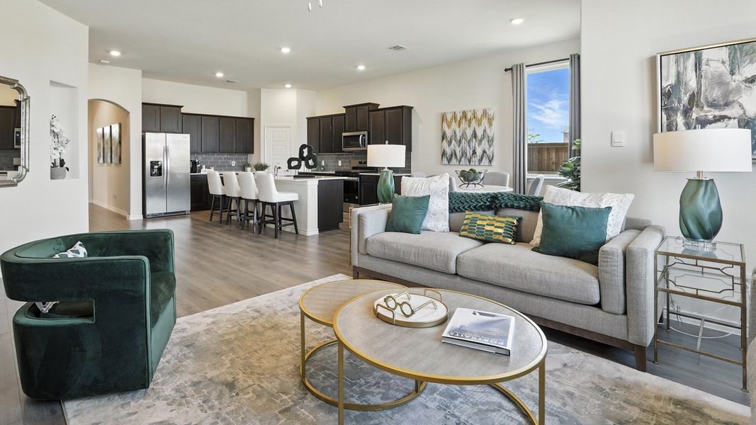 Representative furnished interior of a home built from the Avery by D.R. Horton in Madera, Royse City (Image 7). Representative furnished interior of a home built from the Avery by D.R. Horton in Madera, Royse City (Image 7).