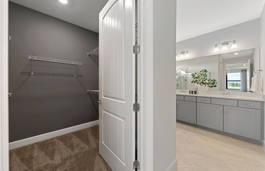 Furnished interior view inside a new home in Del Webb Oak Creek, North Fort Myers (Image 12).