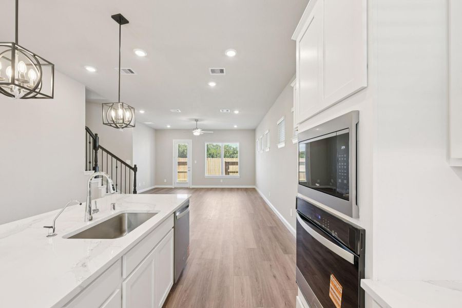 Furnished interior view inside a new home in Kemah Crossing - Luxe Series, Kemah (Image 31). Furnished interior view inside a new home in Kemah Crossing - Luxe Series, Kemah (Image 31).