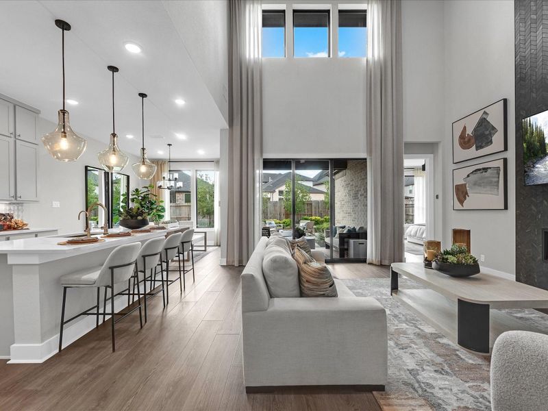 Furnished interior view inside a new home in Tompkins Reserve, Katy (Image 22).