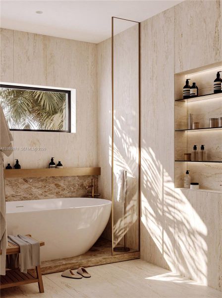 Furnished interior view inside a new home in , Fort Lauderdale (Image 6).