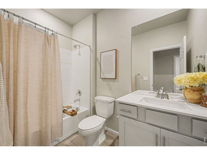 Furnished interior view inside a new home in Poudre Heights: The Alpine Collection, Windsor (Image 14).