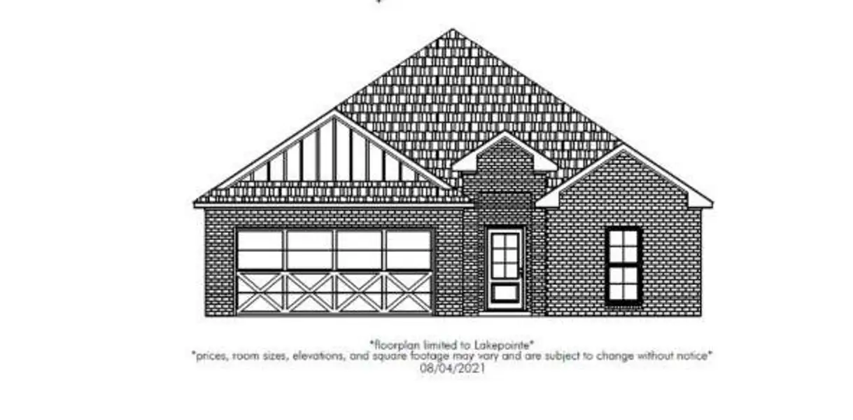 Exterior rendering of this home design in Lakepointe, Lavon, TX (Image 4).