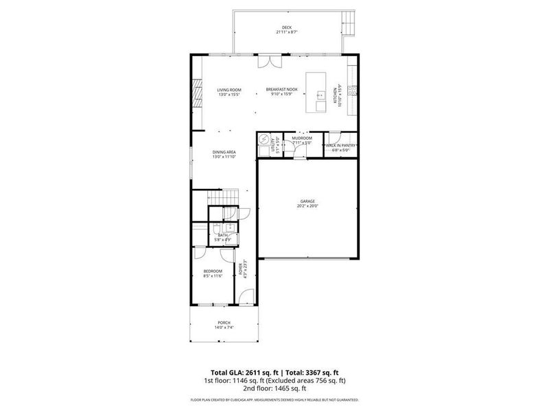 2D floor plan layout of this home in , Atlanta, GA (Image 5).