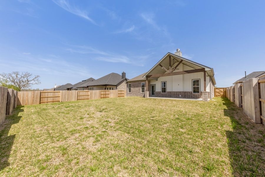 Representative exterior details of a home built from the The Maggie by Reece Homes in Harvest Meadows, Bryan (Image 30).