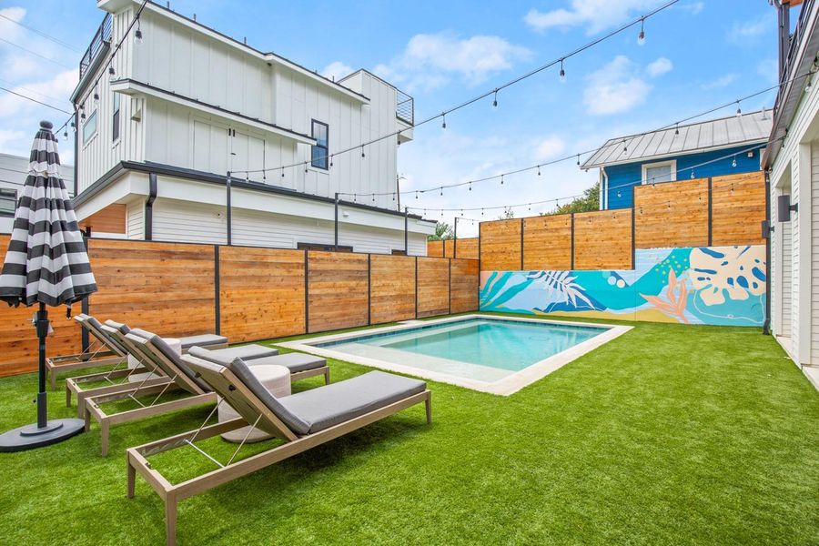 Exterior details and patio area of a home in , Austin (Image 25).