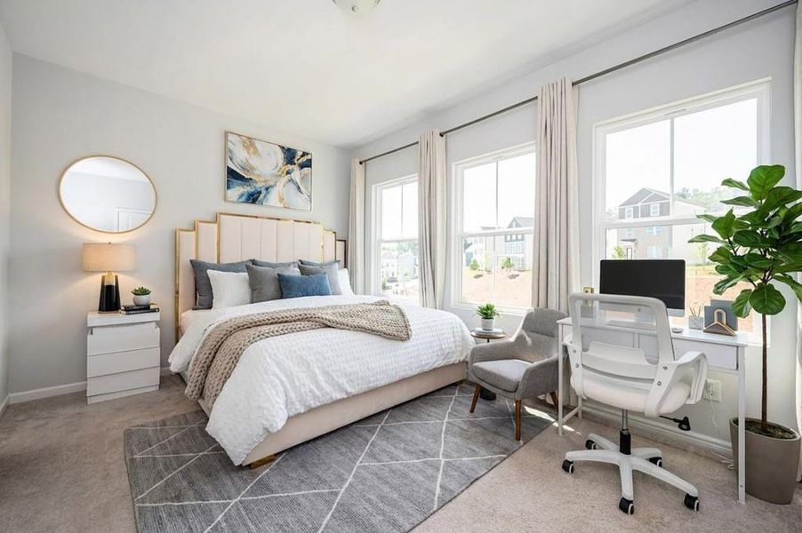 Furnished interior view inside a new home in , Atlanta (Image 20).