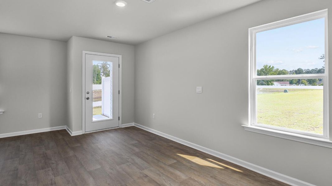 Spacious, unfurnished interior of a new home in Townes at Seabrooke, Leland (Image 13).