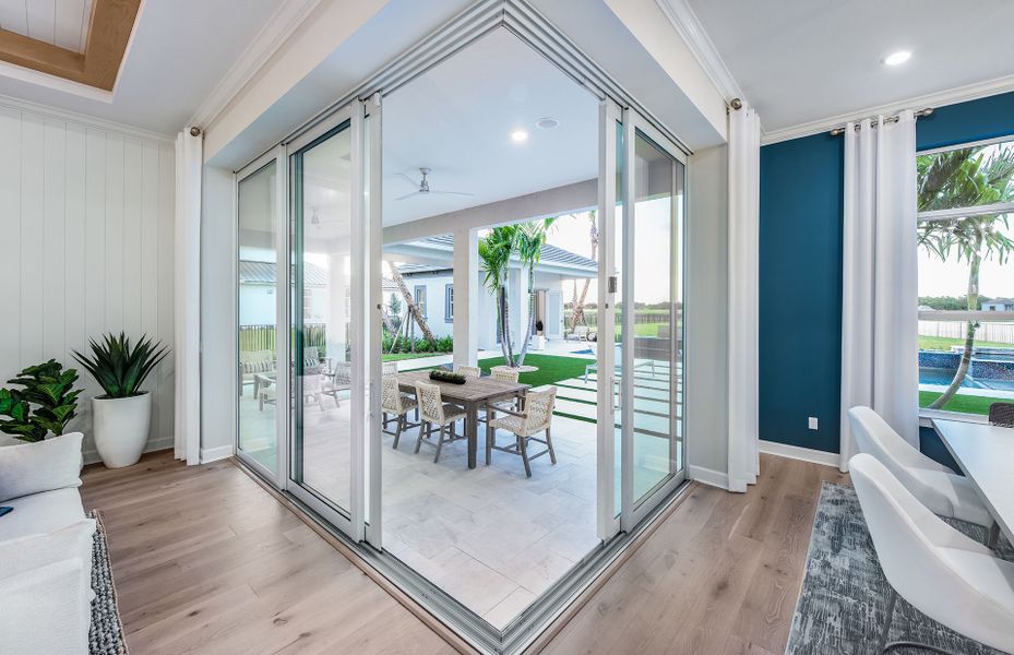 Representative furnished interior of a home built from the Oakley by DiVosta in Amara, Lake Worth (Image 8). Representative furnished interior of a home built from the Oakley by DiVosta in Amara, Lake Worth (Image 8).