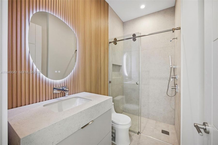 Furnished interior view inside a new home in , Miami (Image 17).