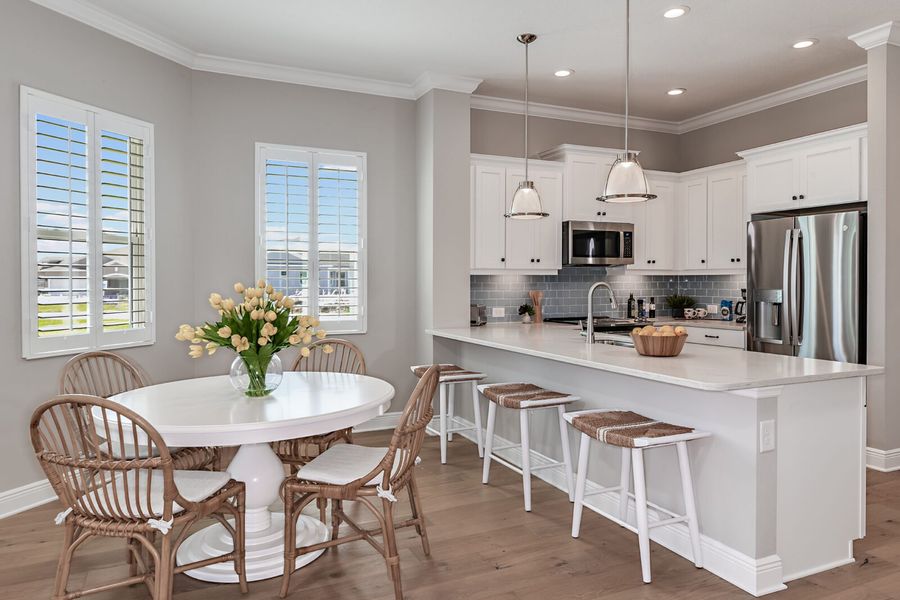Furnished interior view inside a new home in Kings Gate, Punta Gorda (Image 6).