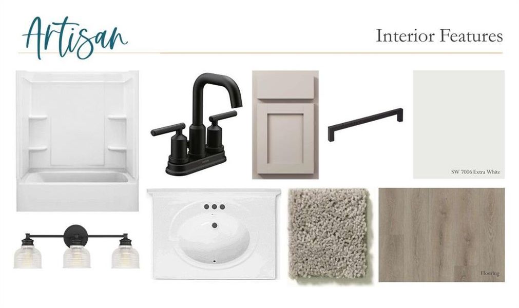 Sample of building materials used in homes in The Estates at Casteel, Bethlehem (Image 11).