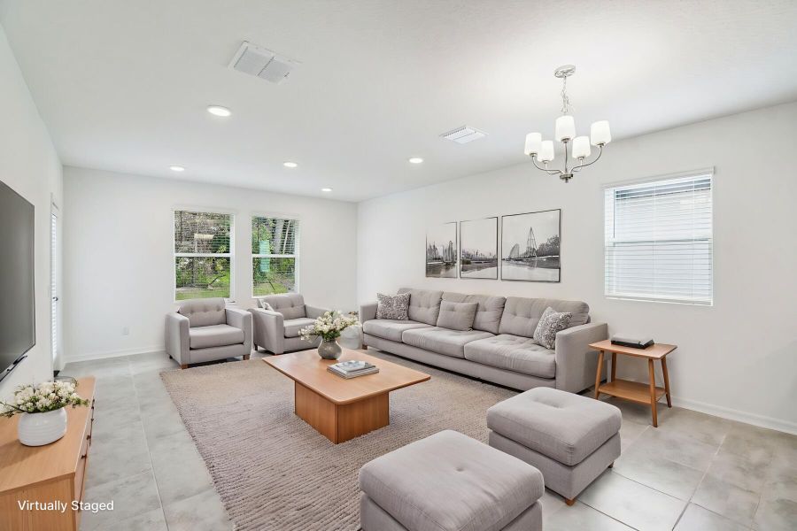 Family Room - Virtually Staged