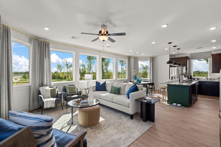 Furnished interior view inside a new home in Meridiana, Manvel (Image 17).