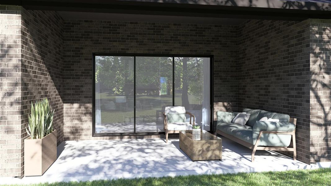 The Crown Outdoor Living Area