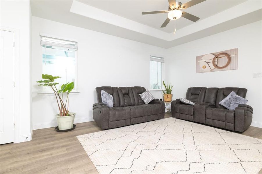 Furnished interior view inside a new home in , Fort Worth (Image 6). Furnished interior view inside a new home in , Fort Worth (Image 6).