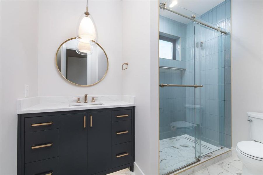 Furnished interior view inside a new home in , Dallas (Image 28).