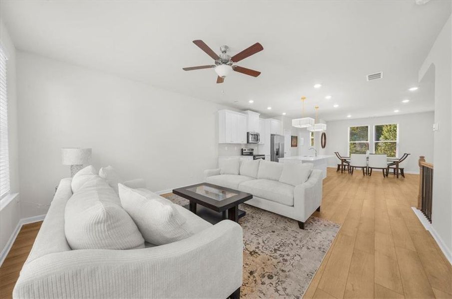 Furnished interior view inside a new home in , Atlanta (Image 12).