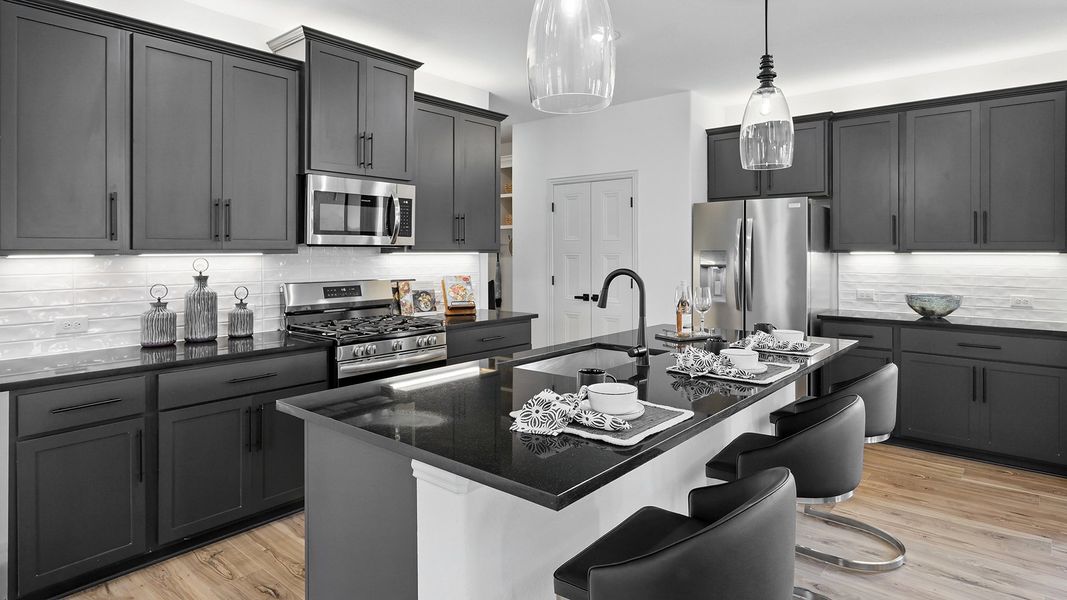 Representative furnished interior of a home built from the Wayfinder by Brightland Homes in Walden Pond, Forney (Image 8).