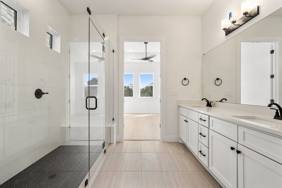 Furnished interior view inside a new home in Sauls Ranch, Round Rock (Image 10).