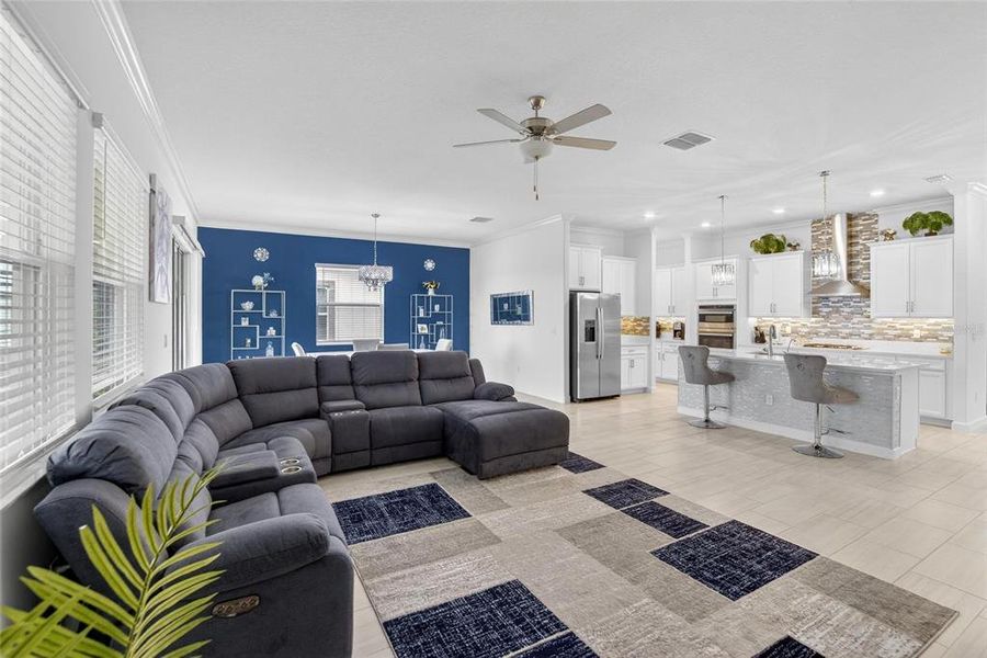 Furnished interior view inside a new home in Southshore Bay: The Estates, Wimauma (Image 49).