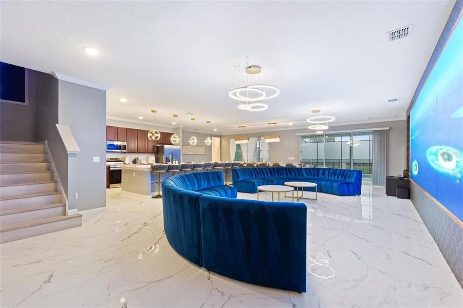 Furnished interior view inside a new home in , Kissimmee (Image 10).