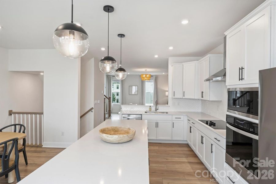 Furnished interior view inside a new home in The Townes of Cotswold, Charlotte (Image 19).