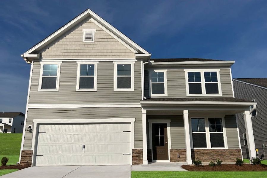 Representative exterior photo of a completed home built from the The Kershaw by Stanley Martin Homes in Riverside Ridge, Lawrenceville, GA (Image 114).