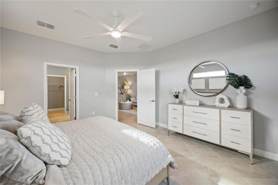 Furnished interior view inside a new home in Palm Lake at Coco Bay, Englewood (Image 19). Furnished interior view inside a new home in Palm Lake at Coco Bay, Englewood (Image 19).