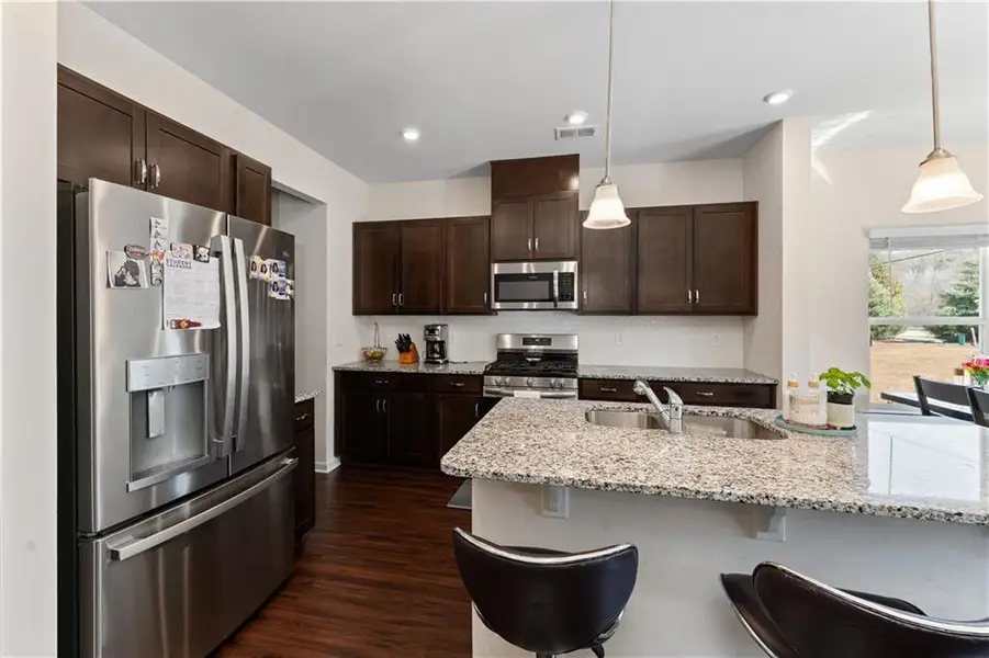 Furnished interior view inside a new home in , Sugar Hill (Image 9). Furnished interior view inside a new home in , Sugar Hill (Image 9).