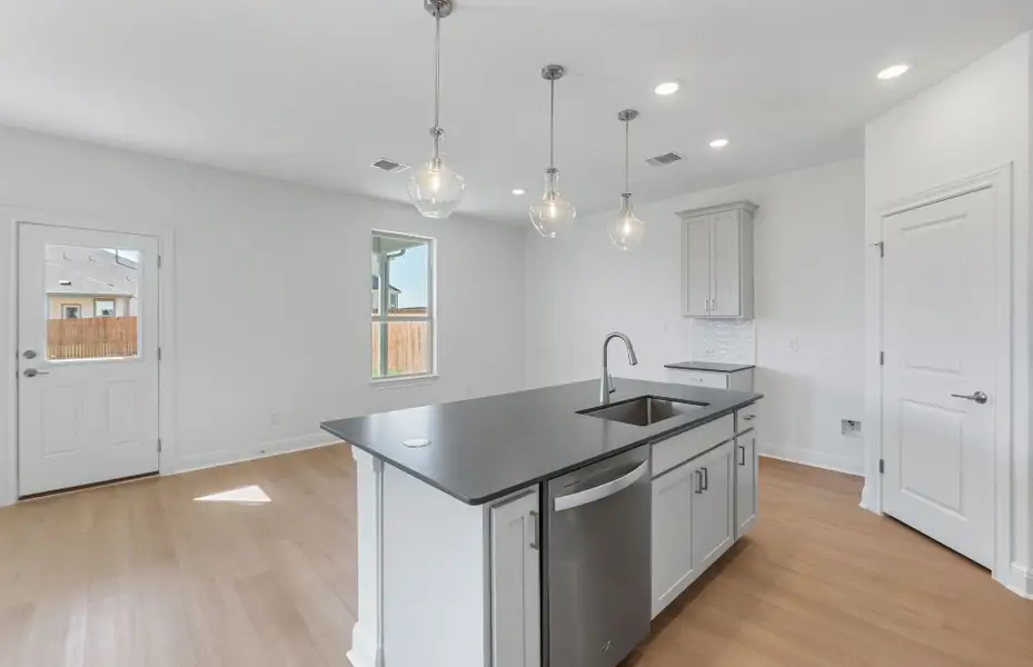 Furnished interior view inside a new home in Saddleback at Santa Rita Ranch, Liberty Hill (Image 6). Furnished interior view inside a new home in Saddleback at Santa Rita Ranch, Liberty Hill (Image 6).