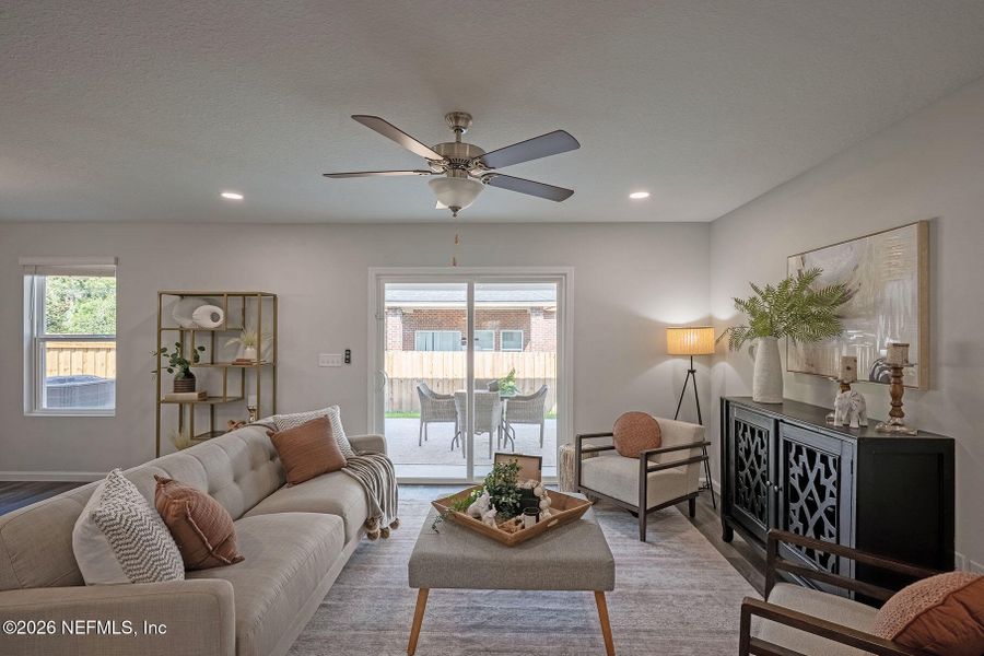 Furnished interior view inside a new home in , Jacksonville (Image 32). Furnished interior view inside a new home in , Jacksonville (Image 32).