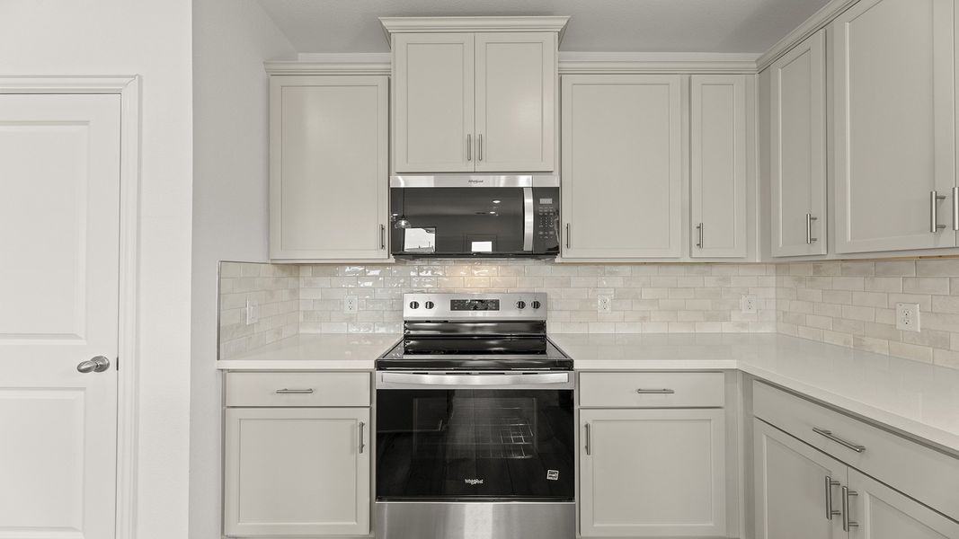 Furnished interior view inside a new home in Churchill 50s, Anna (Image 15). Furnished interior view inside a new home in Churchill 50s, Anna (Image 15).