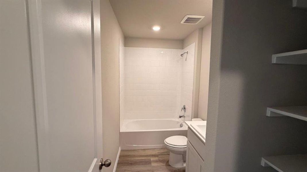 Furnished interior view inside a new home in Rosewood at Beltmill, Fort Worth (Image 6). Furnished interior view inside a new home in Rosewood at Beltmill, Fort Worth (Image 6).