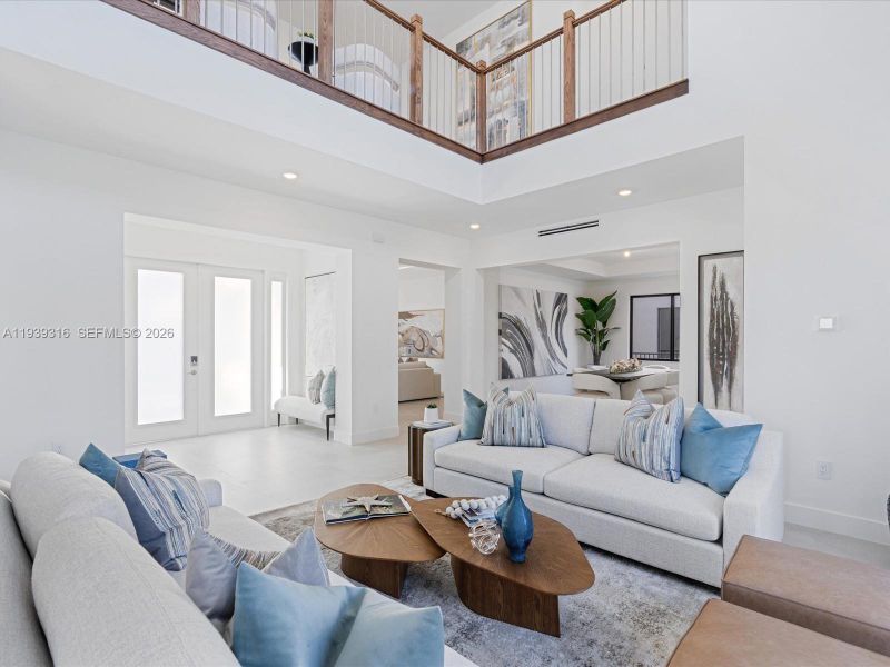 Furnished interior view inside a new home in , Miami (Image 16).