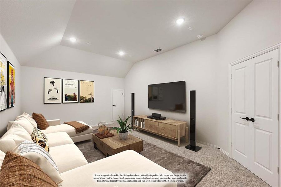 Furnished interior view inside a new home in Coyote Crossing, Godley (Image 6). Furnished interior view inside a new home in Coyote Crossing, Godley (Image 6).