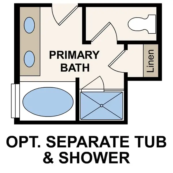2D floor plan layout of this home in Hiddenbrooke, Seguin, TX (Image 4).