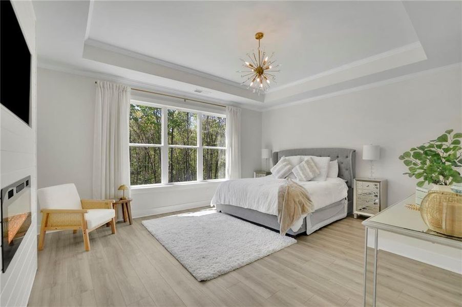 Furnished interior view inside a new home in , Monroe (Image 50).