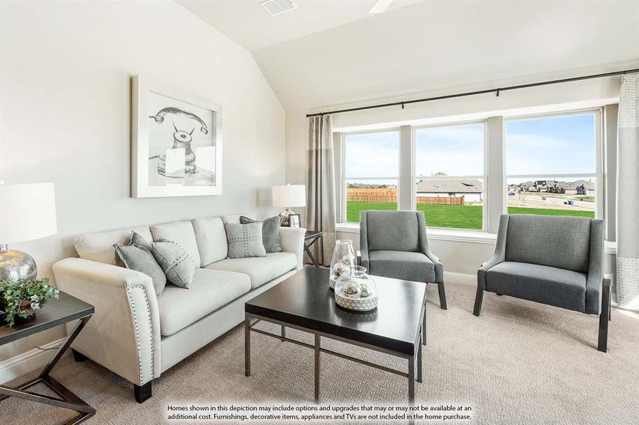 Furnished interior view inside a new home in Wildflower Ranch, Fort Worth (Image 12).