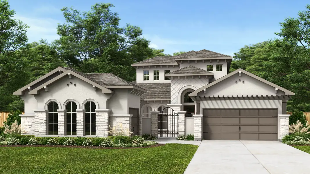 Representative exterior photo of a completed home built from the 3947S by Perry Homes in Elyson, Katy, TX (Image 3).